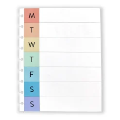 Levenger Midway Refills*Circa Midway Vibrant Weekly Refill (100 sheets)