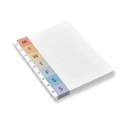 Levenger Midway Refills*Circa Midway Vibrant Weekly Refill (100 sheets)