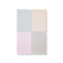 Levenger Junior Refills|Letter Refills*Circa Modern Multicolored 1/4" Ruled Discbound Refill (300 sheets)