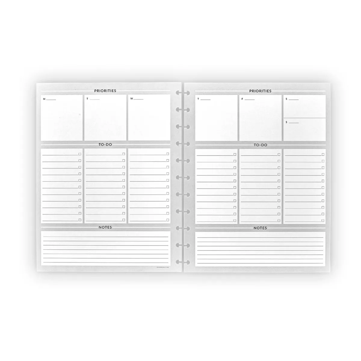 Levenger Letter Refills*Circa One Week at a Time Refill (54 sheets)