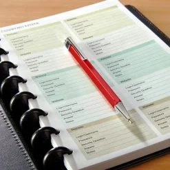 Levenger Junior Refills|Letter Refills*Circa Password Keeper Discbound Refill (25 sheets)