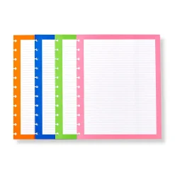 Levenger Junior Refills|Letter Refills*Circa Prismatic Ruled Discbound Refill (300 sheets)