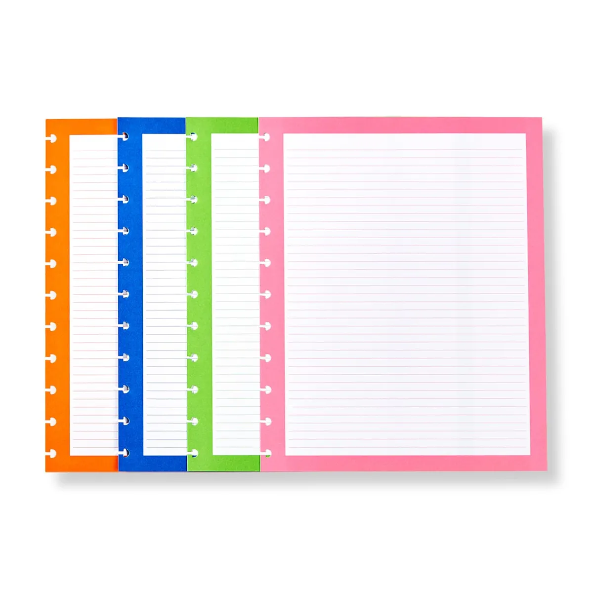 Levenger Junior Refills|Letter Refills*Circa Prismatic Ruled Discbound Refill (300 sheets)