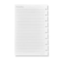 Levenger Junior Refills|Letter Refills*Circa Recipe Refill (25 sheets)