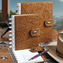 Levenger Junior Notebooks|Letter Notebooks*Circa Santa Fe Discbound Leather Notebook