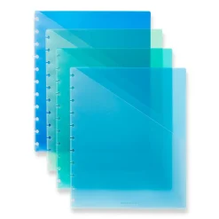 Levenger Accessories*Circa Sea and Sky Discbound Notebook Pocket Dividers (set of 4)