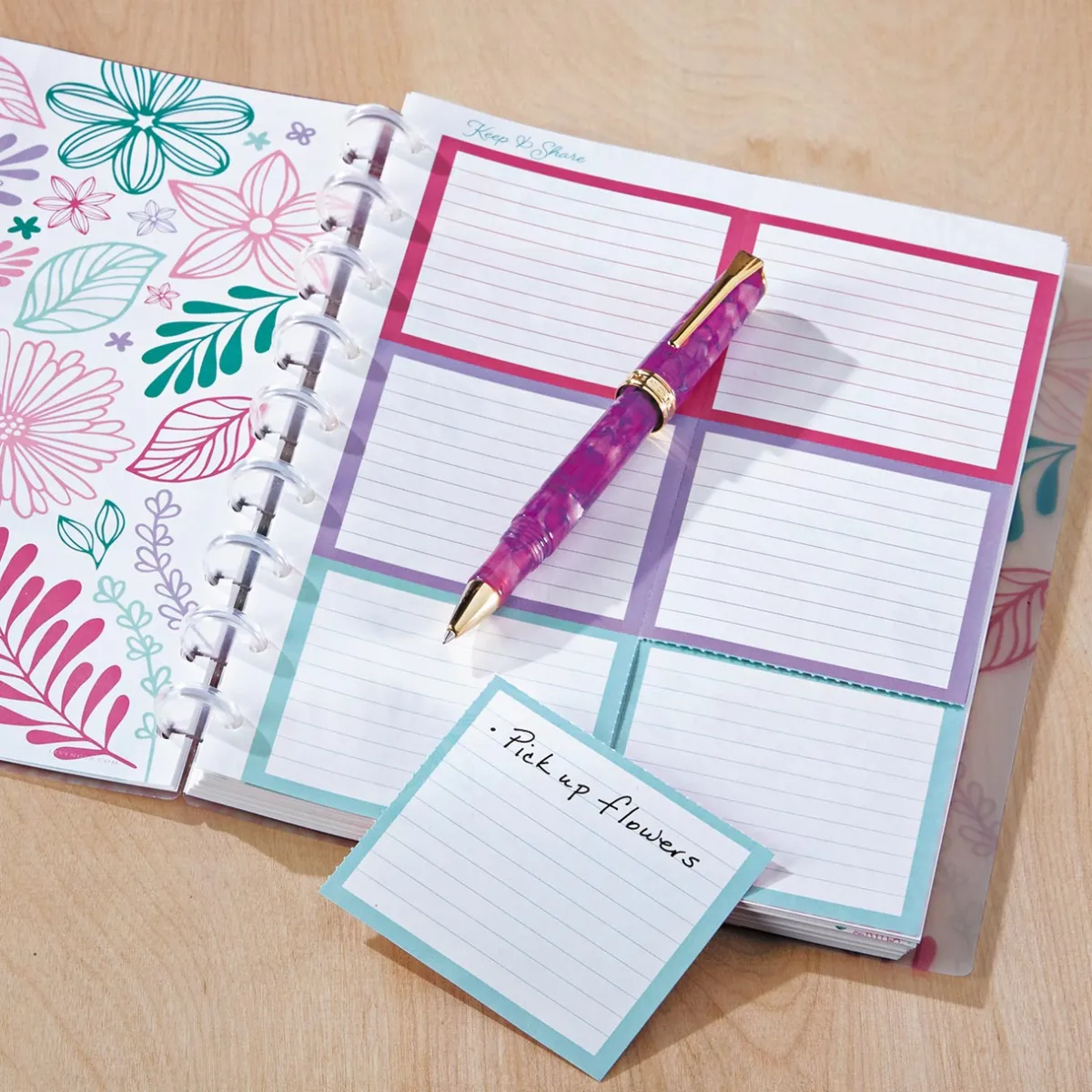 Levenger Midway Refills*Circa Secret Garden Keep and Share Refill (50 sheets)
