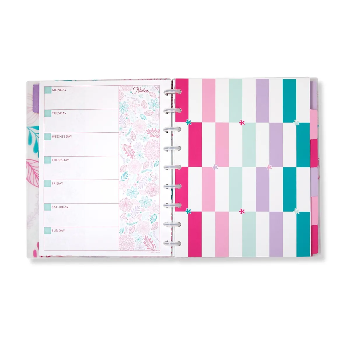 Levenger Midway Notebooks*Circa Secret Garden Weekly/Monthly Undated Agenda Notebook