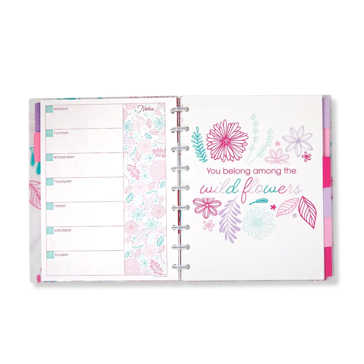 Levenger Midway Notebooks*Circa Secret Garden Weekly/Monthly Undated Agenda Notebook