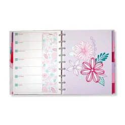 Levenger Midway Notebooks*Circa Secret Garden Weekly/Monthly Undated Agenda Notebook