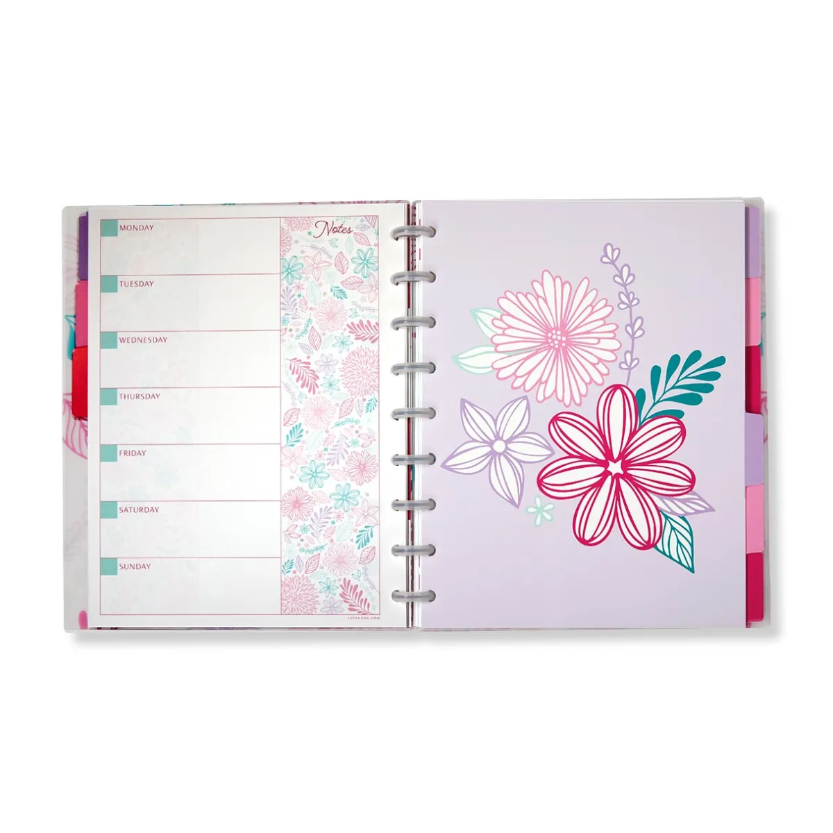 Levenger Midway Notebooks*Circa Secret Garden Weekly/Monthly Undated Agenda Notebook