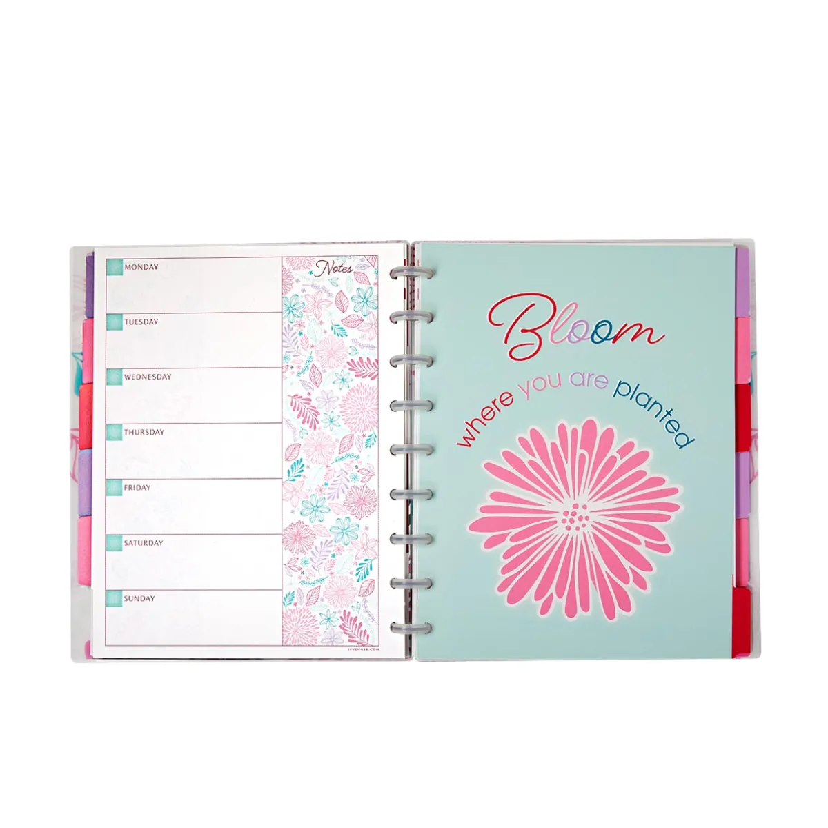 Levenger Midway Notebooks*Circa Secret Garden Weekly/Monthly Undated Agenda Notebook
