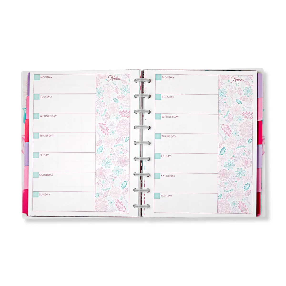 Levenger Midway Notebooks*Circa Secret Garden Weekly/Monthly Undated Agenda Notebook