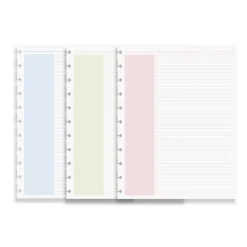Levenger Junior Refills|Letter Refills*Circa Shaded Annotation Ruled Discbound Refill (100 sheets)