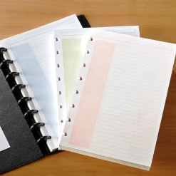 Levenger Junior Refills|Letter Refills*Circa Shaded Annotation Ruled Discbound Refill (100 sheets)