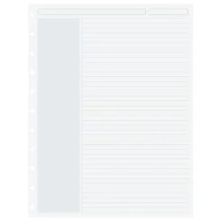 Levenger Junior Refills|Letter Refills*Circa Shaded Annotation Ruled Discbound Refill (100 sheets)