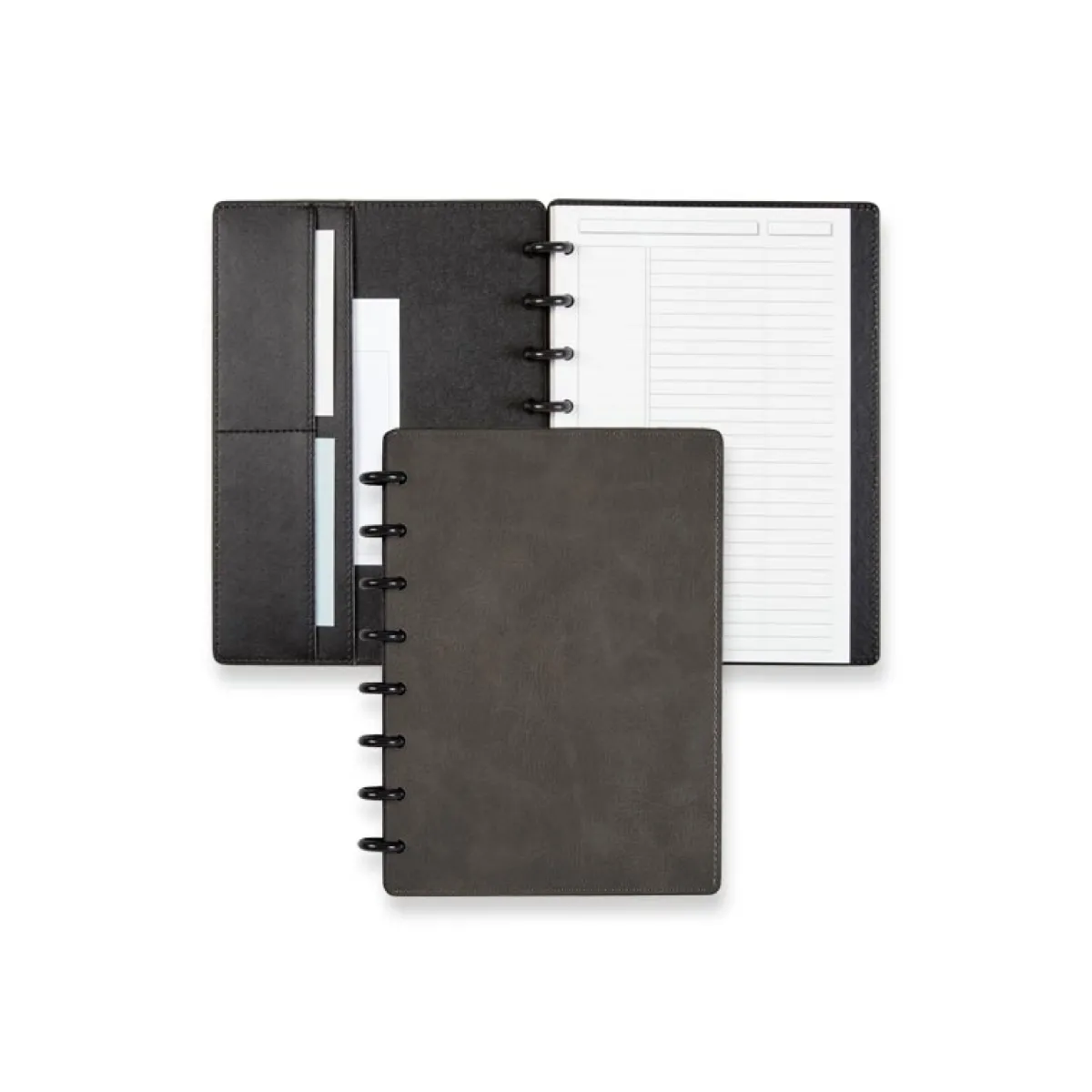 Levenger Junior Notebooks|Letter Notebooks*Circa Smooth Sliver Discbound Notebook with Pockets