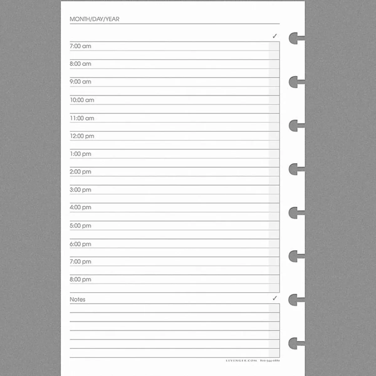 Levenger Junior Refills*Circa Special Request Daily Planner Refill (100 sheets)