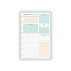 Levenger Junior Refills|Letter Refills*Circa® Special Request Daily Goals Refill (100 sheets)