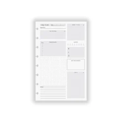 Levenger Junior Refills|Letter Refills*Circa® Special Request Daily Goals Refill (100 sheets)
