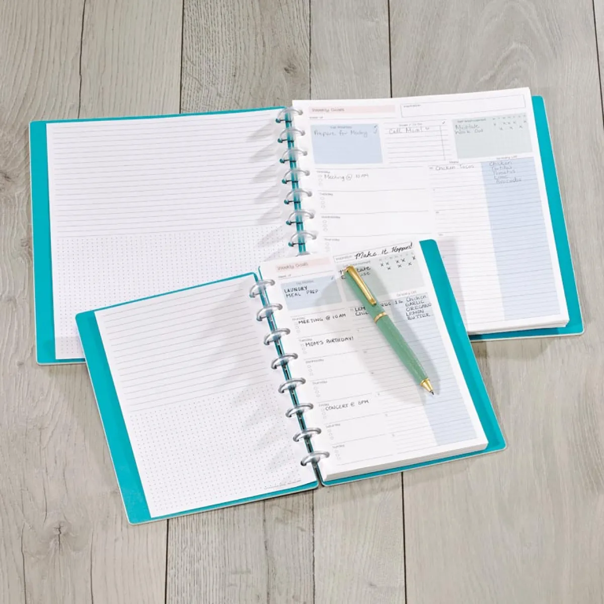 Levenger Junior Refills|Letter Refills*Circa® Special Request Weekly Goals Refill (100 sheets)