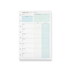 Levenger Junior Refills|Letter Refills*Circa® Special Request Weekly Goals Refill (100 sheets)