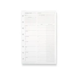 Levenger Junior Refills|Letter Refills*Circa® Special Request Weekly Goals Refill (100 sheets)
