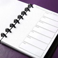 Levenger Junior Refills|Letter Refills*Circa Start-Anytime Weekly Scheduler Discbound Refill (100 sheets)