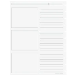 Levenger Junior Refills|Letter Refills*Circa Storyboard Refill (100 sheets)