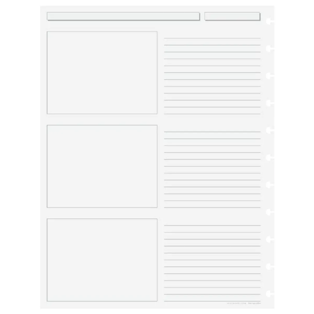 Levenger Junior Refills|Letter Refills*Circa Storyboard Refill (100 sheets)