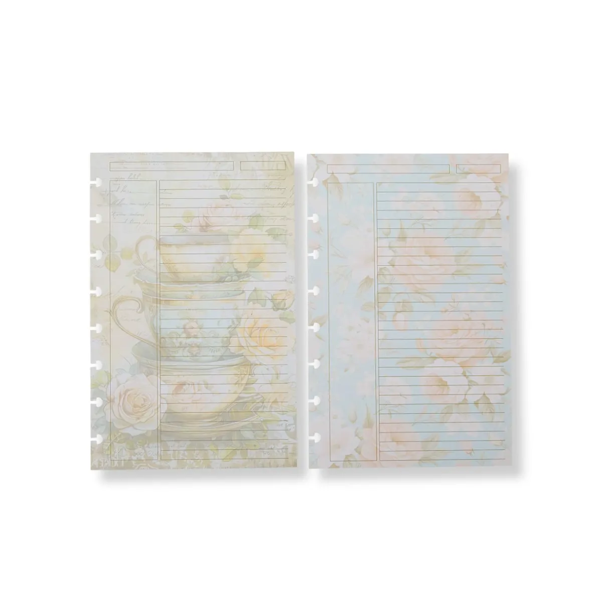 Levenger Junior Refills|Letter Refills*Circa Tea and Roses Annotation Ruled Refill (300 sheets)