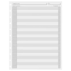 Levenger Midway Refills*Circa Things To Do Refill (300 sheets)