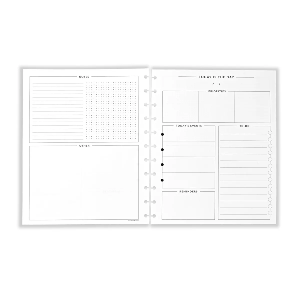 Levenger Junior Refills|Letter Refills*Circa Today's the Day Refill (25 sheets)