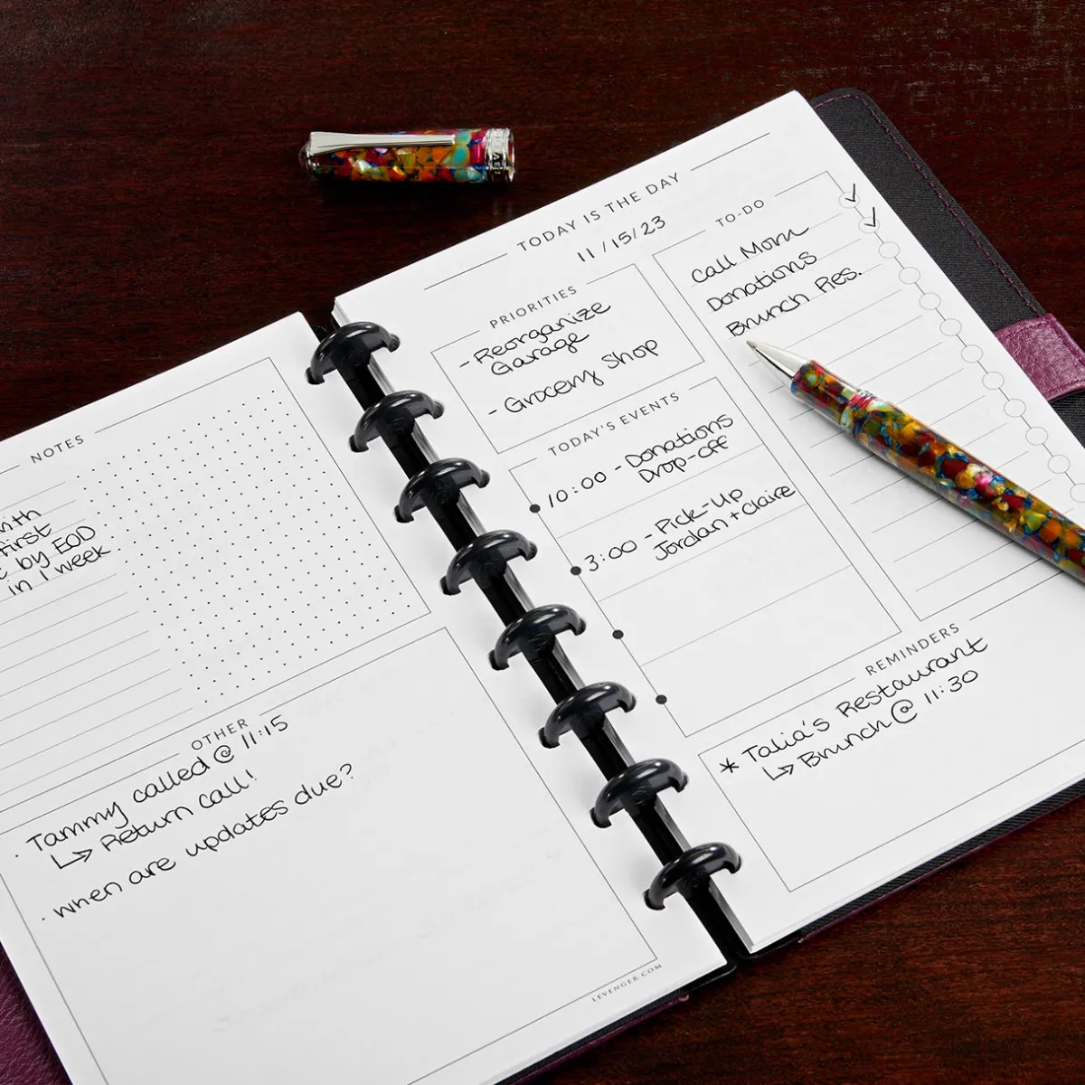 Levenger Junior Refills|Letter Refills*Circa Today's the Day Refill (25 sheets)