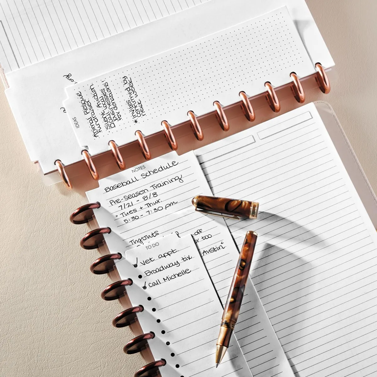 Levenger Junior Refills|Letter Refills*Circa VersaTab Planner Pack (100 sheets)