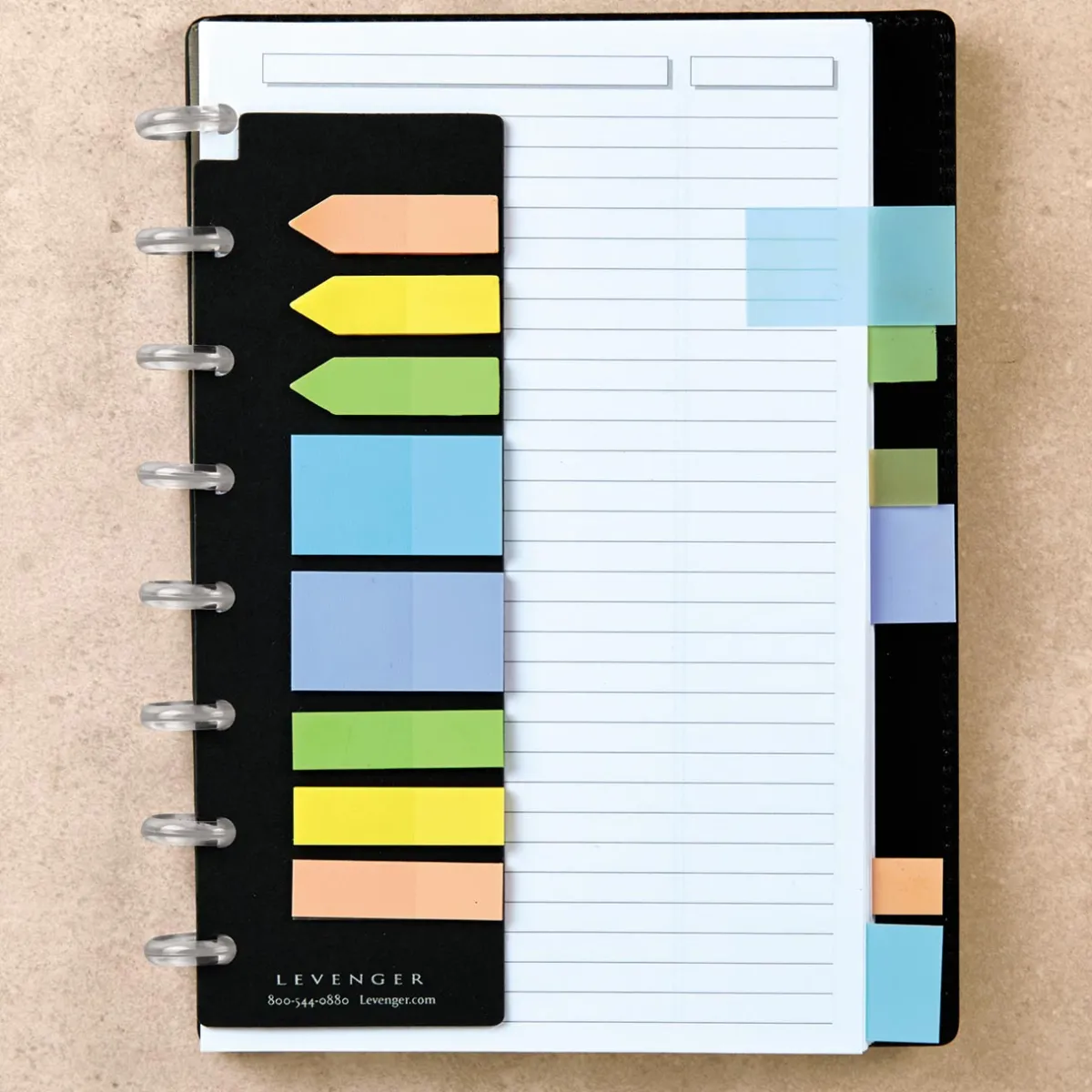 Levenger Accessories|Sticky Notes & Tabs*Circa Vibrant Discbound Notebook Annotators (set of 2)