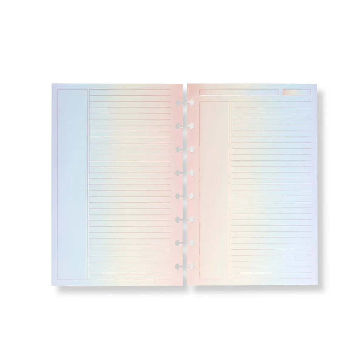 Levenger Junior Refills|Letter Refills*Circa Vibrant Gradient Annotation Ruled Discbound Refill (100 sheets)