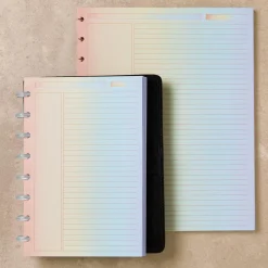 Levenger Junior Refills|Letter Refills*Circa Vibrant Gradient Annotation Ruled Discbound Refill (100 sheets)