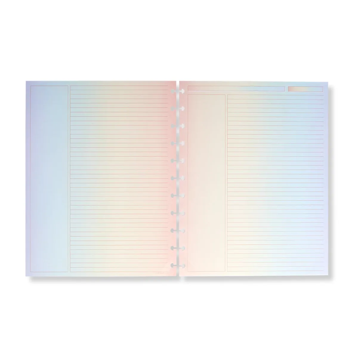 Levenger Junior Refills|Letter Refills*Circa Vibrant Gradient Annotation Ruled Discbound Refill (100 sheets)