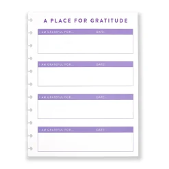 Levenger Junior Refills|Letter Refills*Circa Visions Place for Gratitude Refill (25 sheets)