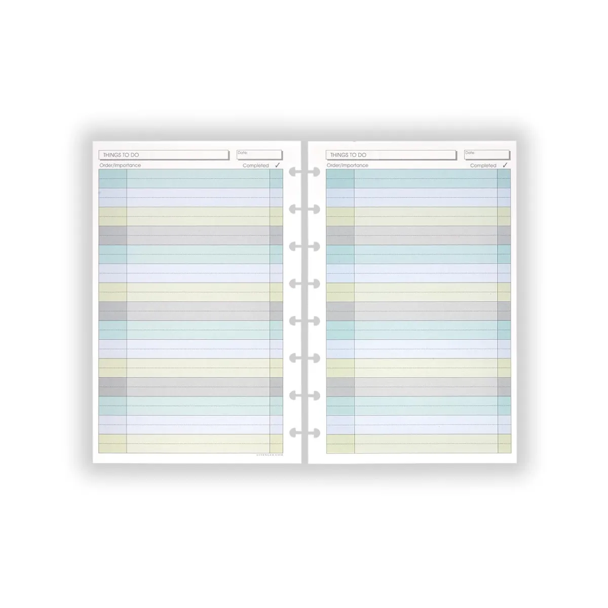 Levenger Junior Refills|Letter Refills*Circa Wafer Stripe Things to Do Refill (300 sheets)