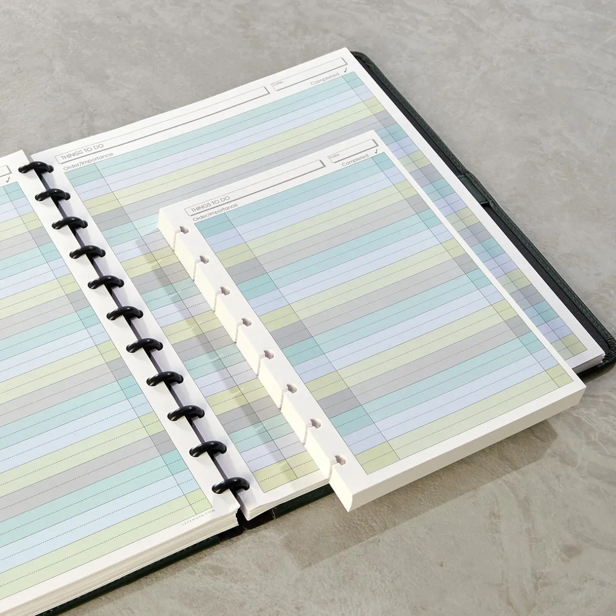 Levenger Junior Refills|Letter Refills*Circa Wafer Stripe Things to Do Refill (300 sheets)