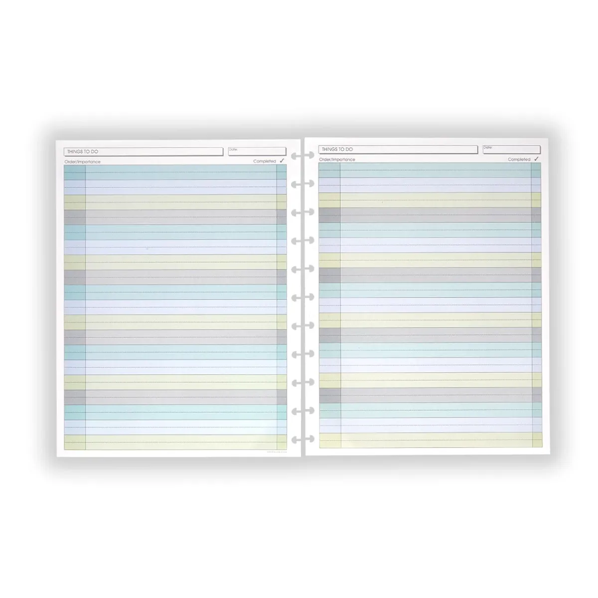 Levenger Junior Refills|Letter Refills*Circa Wafer Stripe Things to Do Refill (300 sheets)
