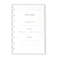 Levenger Junior Refills*Circa 5-Year Journal Refill (185 sheets)