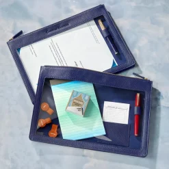 Levenger Filing & Folders|Filing & Folders*Clearview Leather DocuPouch
