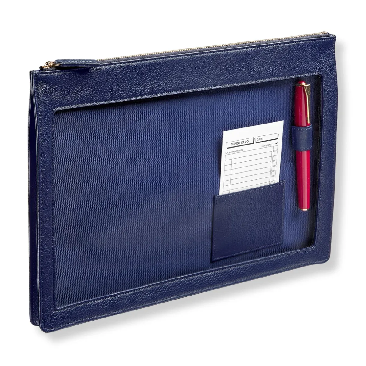 Levenger Filing & Folders|Filing & Folders*Clearview Leather DocuPouch