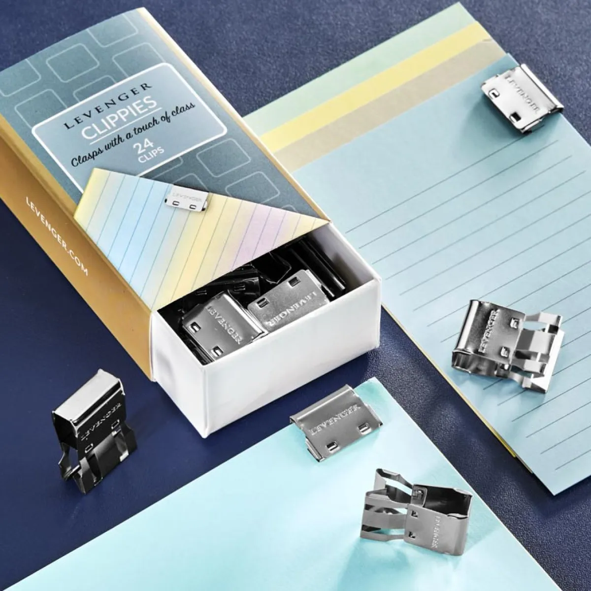 Levenger Bookmarks|Sticky Notes & Tabs*Clippies (set of 24)