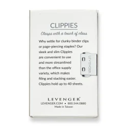 Levenger Bookmarks|Sticky Notes & Tabs*Clippies (set of 24)
