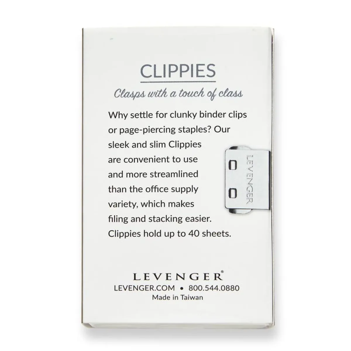Levenger Bookmarks|Sticky Notes & Tabs*Clippies (set of 24)