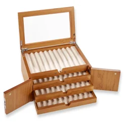 Levenger Pen Cases & Stands|Pen Cases & Stands*Collector's Lock & Key Inlay Pen Case